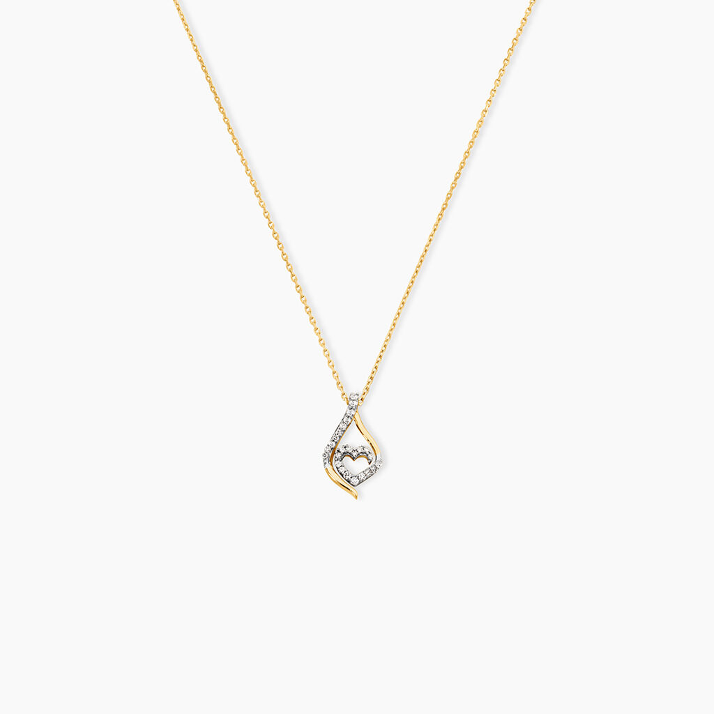 Collier Roso Or Jaune Diamant - Colliers Femme | Histoire d&rsquo;Or