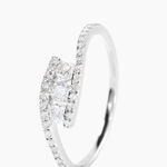 Bague Eternite Or Blanc Diamant - Bagues avec pierre Femme | Histoire d&rsquo;Or