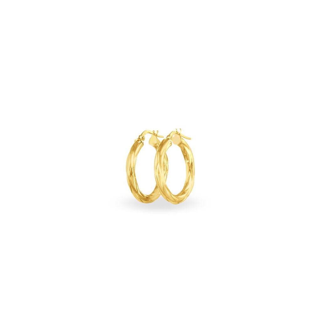 Créoles Anantha Or Jaune - Boucles d'oreilles créoles Femme | Histoire d’Or