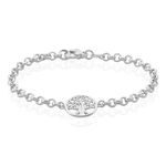 Bracelet Lao Argent Blanc - Bijoux sans pierre Femme | Histoire d&rsquo;Or