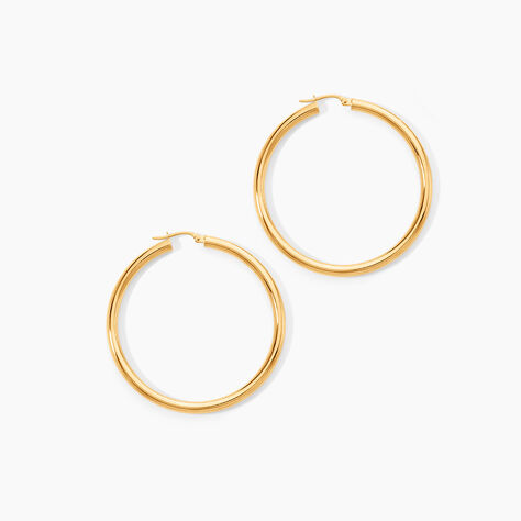 Cr&eacute;oles Or Jaune Rond - Boucles d'oreilles cr&eacute;oles Femme | Histoire d&rsquo;Or