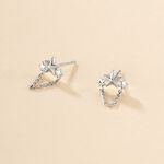 Boucles D'oreilles Pendantes Stilla Argent Blanc - Boucles d'oreilles fantaisie Femme | Histoire d&rsquo;Or