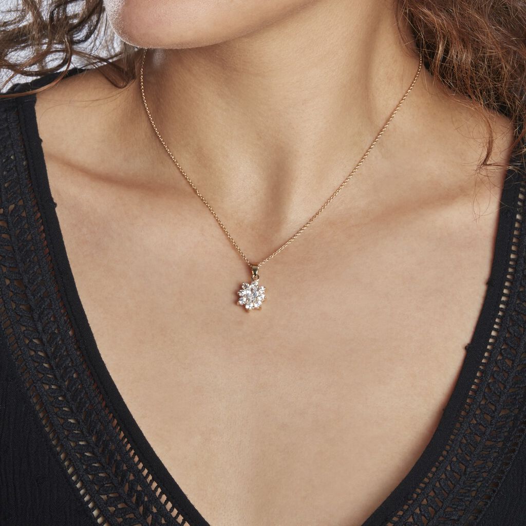 Collier Lisea Plaqué Or Oxydes De Zirconium - Colliers fantaisie Femme | Histoire d’Or