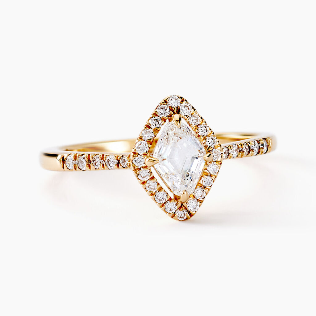 Bague Icone Or Jaune Diamant Synthetique - Bagues solitaires Femme | Histoire d&rsquo;Or