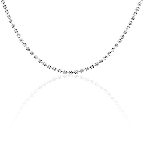Collier Ashlee Argent Blanc - Ras de cou Femme | Histoire d’Or