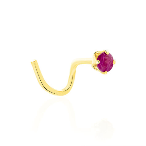 Piercing De Nez Friea Serti Griffe Or Jaune Rubis - Bijoux Femme | Histoire d’Or