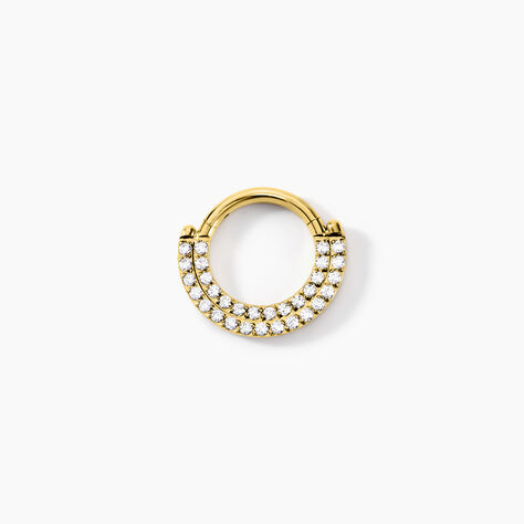 Piercing Septum Bettris Acier Jaune Oxyde De Zirconium - Bijoux Femme | Histoire d’Or