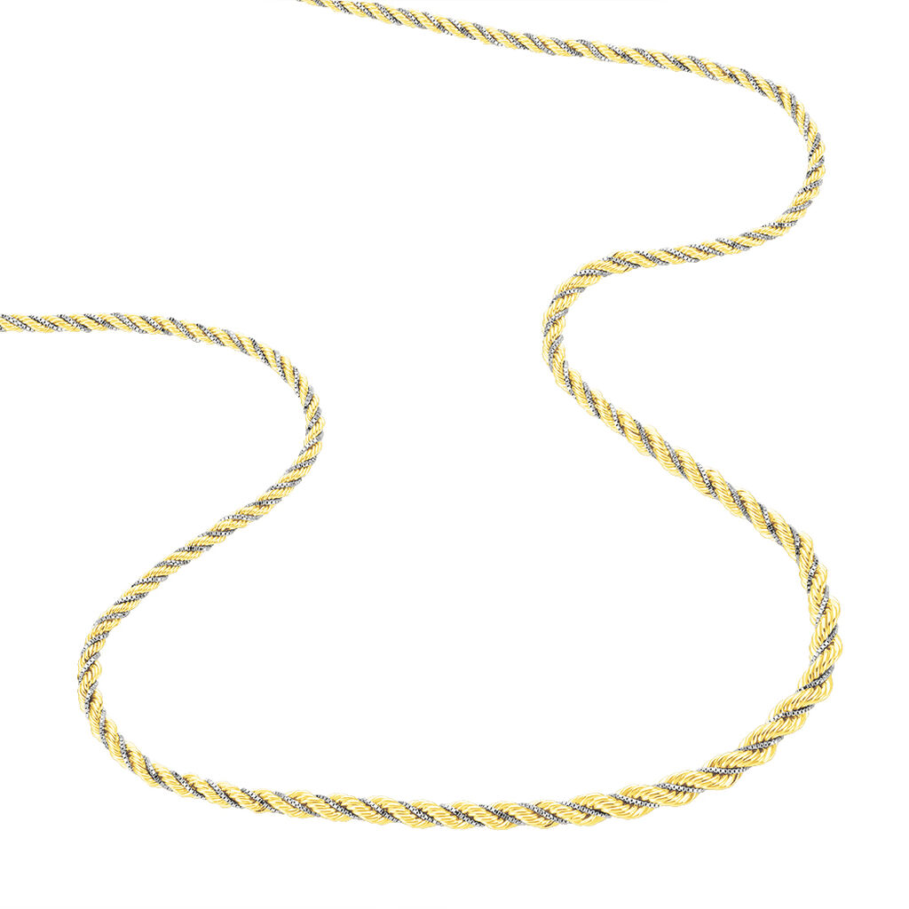 Collier Jerryenne Danilo Maille Corde Et Venitienne Or Bicolore - Chaines Femme | Histoire d’Or