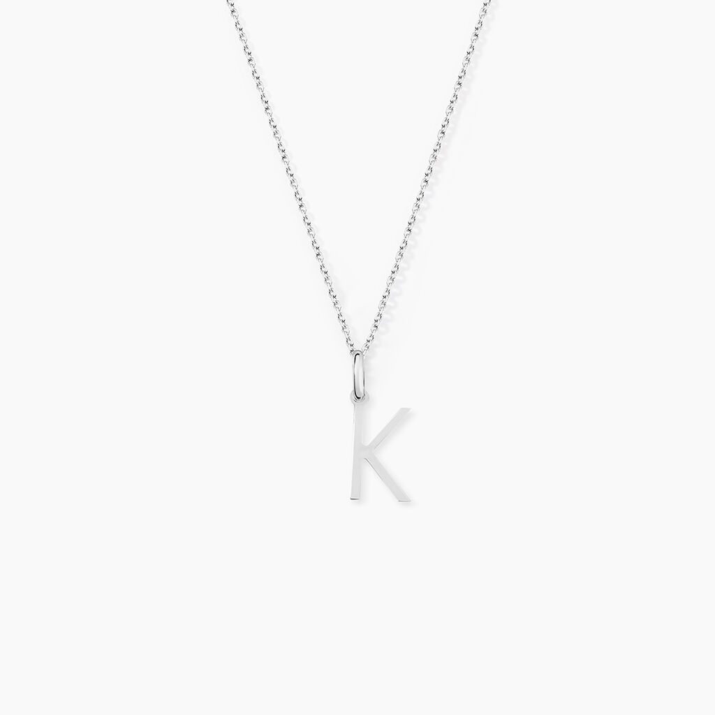 Pendentif Ionia Lettre Or Blanc - Pendentifs Famille | Histoire d&rsquo;Or