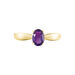 Bague Solitaire Arzula Or Jaune Amethyste - Bagues solitaires Femme | Histoire d’Or