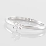 Bague Solitaire Athena Or Blanc Diamant - Bagues solitaires Femme | Histoire d&rsquo;Or