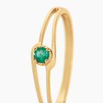 Bague Alisha Or Jaune Emeraude - Bagues solitaires Femme | Histoire d&rsquo;Or