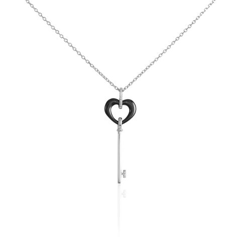 Collier Ceramik Design Argent Blanc Céramique Et Oxyde De Zirconium - Colliers fantaisie Femme | Histoire d’Or