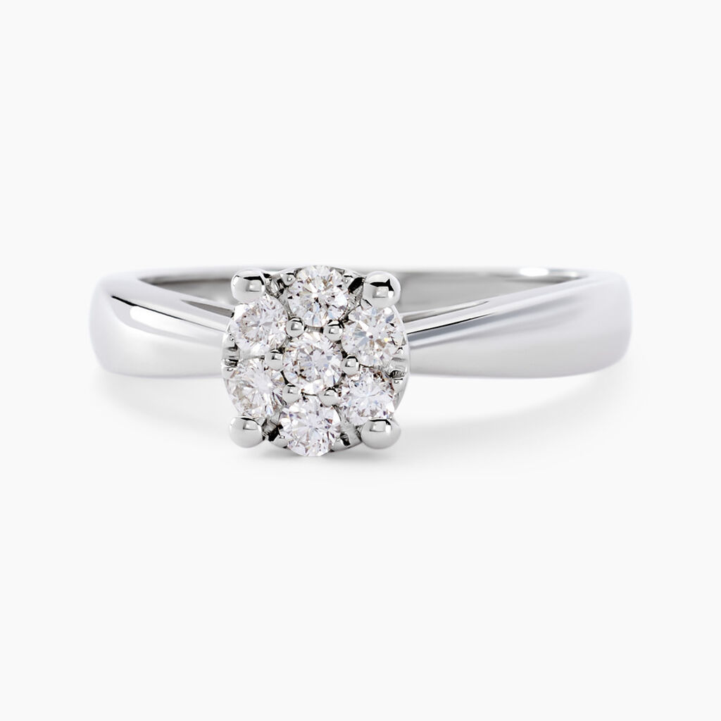 Bague Solitaire Artemis Or Blanc Diamant - Bagues solitaires Femme | Histoire d&rsquo;Or