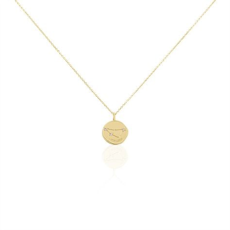 Collier Iago Plaqu&eacute; Or Oxydes De Zirconium - Colliers Zodiaque Femme | Histoire d&rsquo;Or