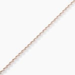 Bracelet Abie Torsade Argent Bicolore - Bracelets cha&icirc;ne Femme | Histoire d&rsquo;Or