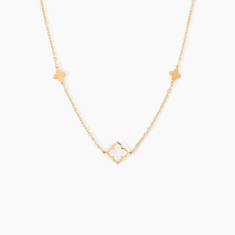 Collier Narendra Argent Dor&eacute; A L'Or 750/1000 - Bijoux sans pierre Femme | Histoire d&rsquo;Or
