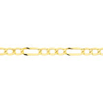 Bracelet Or Jaune Maille Altern&eacute;e 1/3 - Bracelets cha&icirc;ne Femme | Histoire d&rsquo;Or