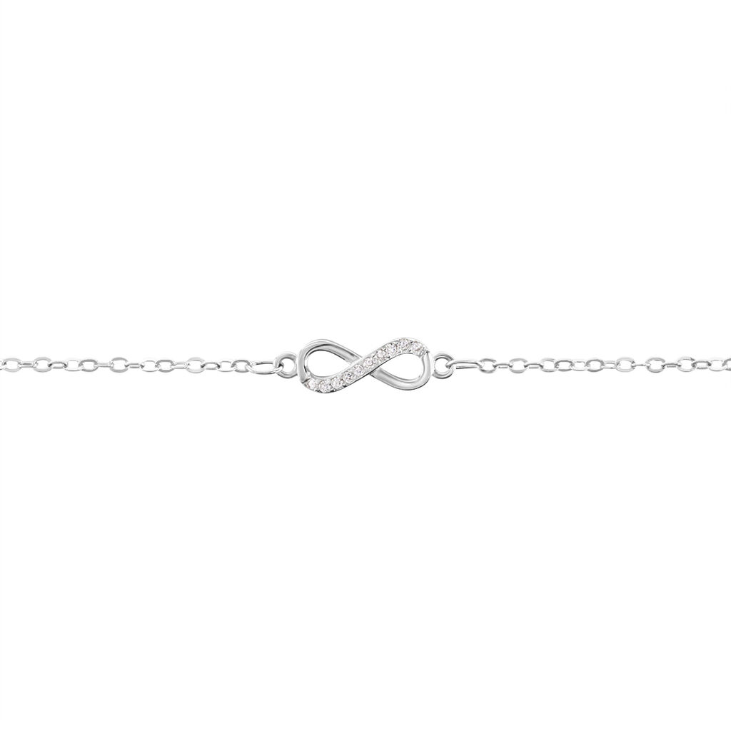 Bracelet Immortelle Argent Blanc Oxyde De Zirconium - Bracelets fantaisie Femme | Histoire d’Or