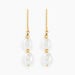 Boucles D'oreilles Pendantes Pearly Or Jaune Perle De Culture - Boucles d'oreilles pendantes Femme | Histoire d’Or