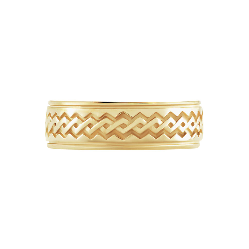 Bague Plaqué Or Jaune Hugh - Bagues Homme | Histoire d’Or