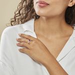 Bague Candice Or Rose Saphir - Bagues solitaires Femme | Histoire d&rsquo;Or