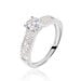 Bague Solitaire Hamane Argent Blanc Oxyde De Zirconium - Bagues solitaires Femme | Histoire d’Or