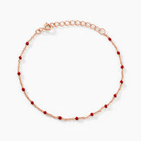 Bracelet Argent Rose Polka
