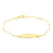 Bracelet Identité Gaspardine Maille Forçat Or Jaune Perle De Culture - Bracelets Communion Enfant | Histoire d’Or