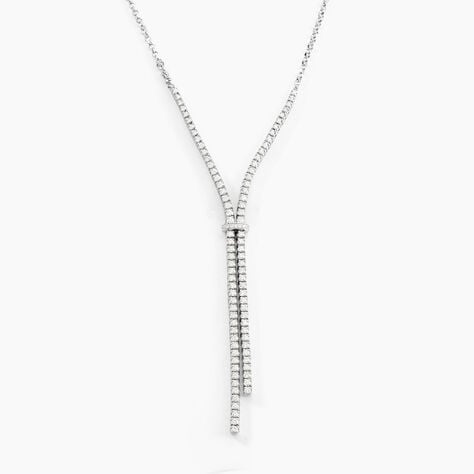 Collier Moscou Or Blanc Diamant - Colliers Femme | Histoire d&rsquo;Or