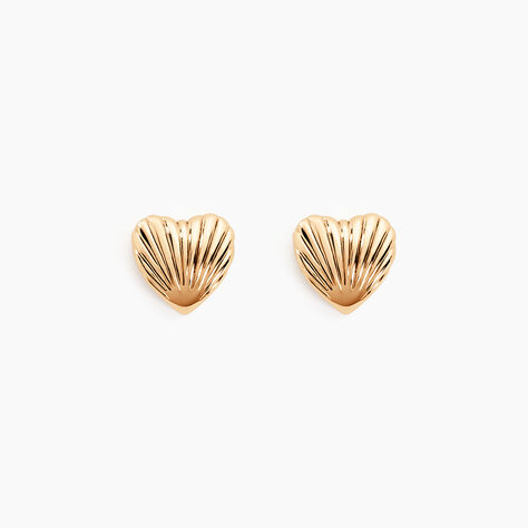 Boucles D'oreilles Puces Manea Plaque Or Jaune - Boucles d'oreilles fantaisie Femme | Histoire d’Or