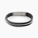 Bracelet Jourdan Rodney Cuir Noir - Bracelets Homme | Histoire d’Or
