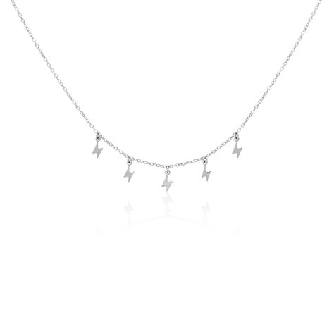 Collier Electra Argent Blanc - Ras de cou Femme | Histoire d&rsquo;Or