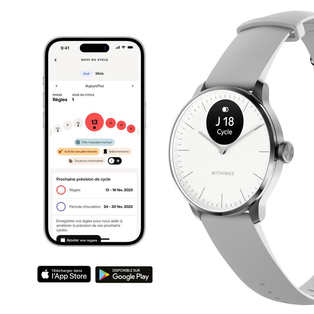 Montre Connectée Withings Scanwatch Light - Montres connectées Femme | Histoire d’Or