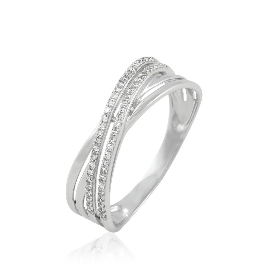 Bague Julianne Or Blanc Diamant Divers - Bagues avec pierre Femme | Histoire d’Or