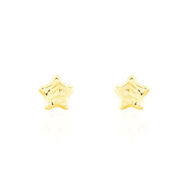Boucles D'oreilles Puces Arisaema Etoile Or Jaune - Boucles d'Oreilles Etoile Enfant | Histoire d’Or