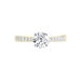 Bague Solitaire Hemera Or Jaune Diamant Synthetique