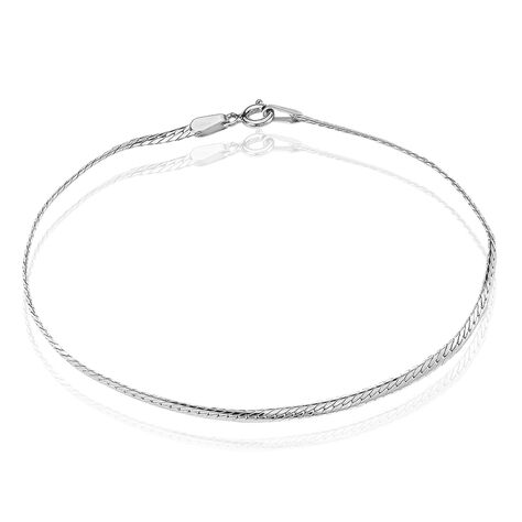 Bracelet Izel Maille Anglaise Or Blanc - Bracelets chaîne Femme | Histoire d’Or