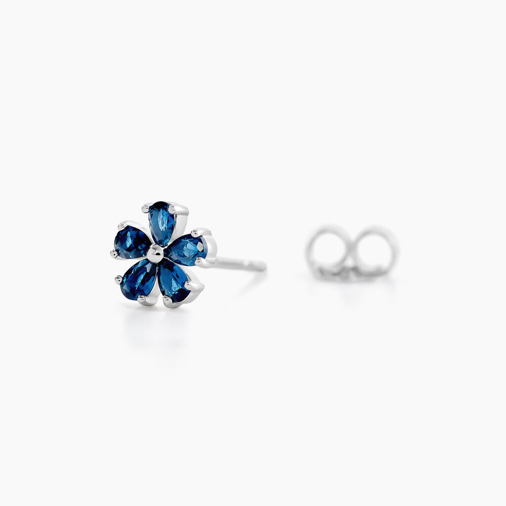 Boucles D'oreilles Puces Argent Blanc Laldilon Oxydes De Zirconium - Boucles d'oreilles fantaisie Femme | Histoire d’Or