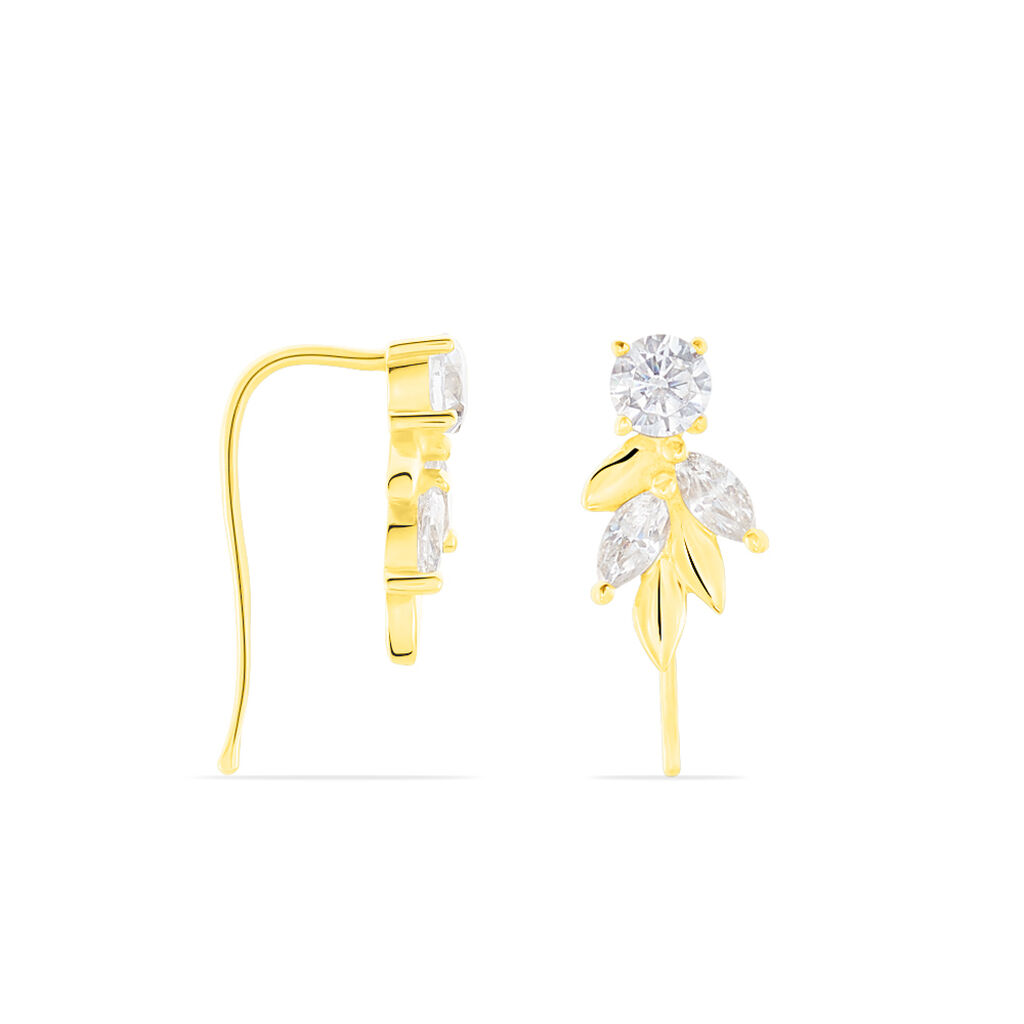 Bijoux D'oreilles Alexine Or Jaune Oxyde De Zirconium - Ear cuffs Femme | Histoire d’Or