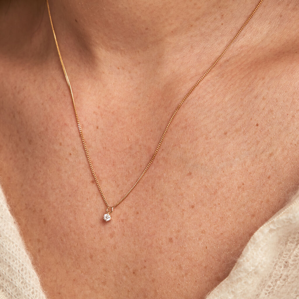 Collier Samantha Or Jaune Diamant - Colliers Femme | Histoire d’Or