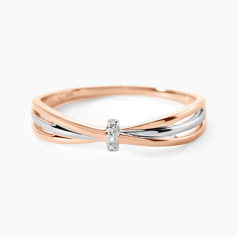 Bague Ruthe Or Bicolore Diamant - Bagues avec pierre Femme | Histoire d&rsquo;Or