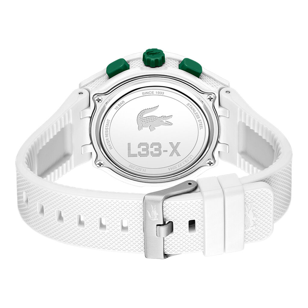 Montre Lacoste Lc33 Blanc - F&ecirc;te des p&egrave;res Homme | Histoire d&rsquo;Or