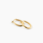 Cr&eacute;oles Beaumont Argent Dor&eacute; A L'Or 750/1000 - Boucles d'oreilles cr&eacute;oles Femme | Histoire d&rsquo;Or