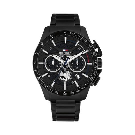 Montre Tommy Hilfiger Bank Noir - Montres Homme | Histoire d&rsquo;Or