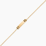 Bracelet Identit&eacute; Tristand Plaqu&eacute; Or Jaune - F&ecirc;te des p&egrave;res Homme | Histoire d&rsquo;Or