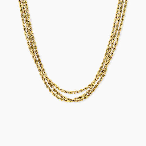 Chaine Doria Acier Jaune - Chaines Femme | Histoire d&rsquo;Or