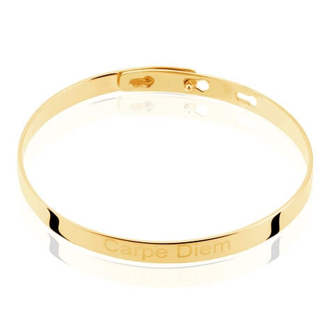 Bracelet Jonc Gravita Argent Jaune - Bracelets joncs Femme | Histoire d&rsquo;Or