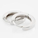 Cr&eacute;oles Argent Blanc Eleanora - Boucles d'oreilles cr&eacute;oles Femme | Histoire d&rsquo;Or