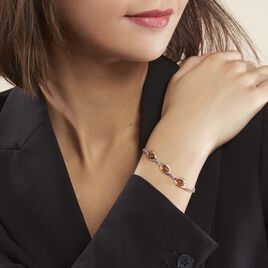 Bracelet Argent Blanc Mounyaae Ambre - Bracelets fantaisie Femme | Histoire d’Or
